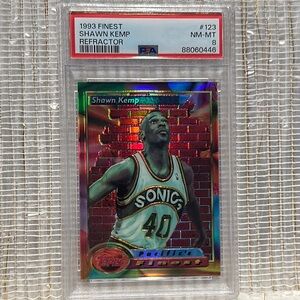 1993 Finest Shawn Kemp Refractor Card